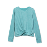 Girls Trail Twist Front LS Top